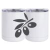 10 oz. White Stainless Steel Short Tumbler Thumbnail