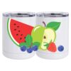 10 oz. White Stainless Steel Short Tumbler Thumbnail