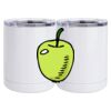 10 oz. White Stainless Steel Short Tumbler Thumbnail