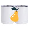 10 oz. White Stainless Steel Short Tumbler Thumbnail