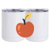 10 oz. White Stainless Steel Short Tumbler Thumbnail