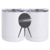 10 oz. White Stainless Steel Short Tumbler Thumbnail