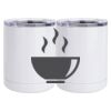 10 oz. White Stainless Steel Short Tumbler Thumbnail