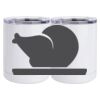 10 oz. White Stainless Steel Short Tumbler Thumbnail