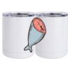 10 oz. White Stainless Steel Short Tumbler Thumbnail
