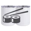 10 oz. White Stainless Steel Short Tumbler Thumbnail