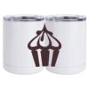 10 oz. White Stainless Steel Short Tumbler Thumbnail