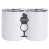 10 oz. White Stainless Steel Short Tumbler Thumbnail
