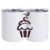 10 oz. White Stainless Steel Short Tumbler Thumbnail