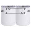 10 oz. White Stainless Steel Short Tumbler Thumbnail