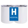 10 oz. White Stainless Steel Short Tumbler Thumbnail