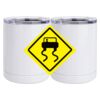 10 oz. White Stainless Steel Short Tumbler Thumbnail