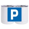 10 oz. White Stainless Steel Short Tumbler Thumbnail