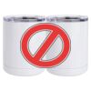 10 oz. White Stainless Steel Short Tumbler Thumbnail
