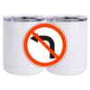 10 oz. White Stainless Steel Short Tumbler Thumbnail