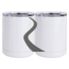 10 oz. White Stainless Steel Short Tumbler Thumbnail