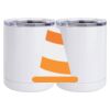 10 oz. White Stainless Steel Short Tumbler Thumbnail