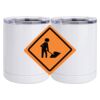 10 oz. White Stainless Steel Short Tumbler Thumbnail