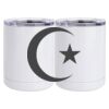 10 oz. White Stainless Steel Short Tumbler Thumbnail