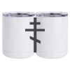 10 oz. White Stainless Steel Short Tumbler Thumbnail