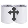 10 oz. White Stainless Steel Short Tumbler Thumbnail