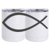 10 oz. White Stainless Steel Short Tumbler Thumbnail