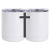 10 oz. White Stainless Steel Short Tumbler Thumbnail