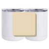 10 oz. White Stainless Steel Short Tumbler Thumbnail