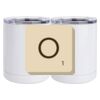 10 oz. White Stainless Steel Short Tumbler Thumbnail