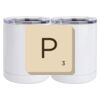 10 oz. White Stainless Steel Short Tumbler Thumbnail