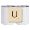 10 oz. White Stainless Steel Short Tumbler Thumbnail