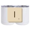 10 oz. White Stainless Steel Short Tumbler Thumbnail