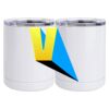 10 oz. White Stainless Steel Short Tumbler Thumbnail