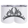 10 oz. White Stainless Steel Short Tumbler Thumbnail
