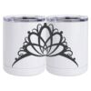 10 oz. White Stainless Steel Short Tumbler Thumbnail