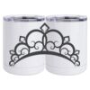 10 oz. White Stainless Steel Short Tumbler Thumbnail