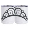 10 oz. White Stainless Steel Short Tumbler Thumbnail