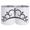 10 oz. White Stainless Steel Short Tumbler Thumbnail