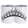 10 oz. White Stainless Steel Short Tumbler Thumbnail