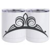 10 oz. White Stainless Steel Short Tumbler Thumbnail