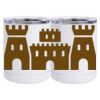 10 oz. White Stainless Steel Short Tumbler Thumbnail