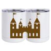 10 oz. White Stainless Steel Short Tumbler Thumbnail