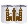 10 oz. White Stainless Steel Short Tumbler Thumbnail