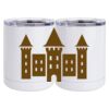 10 oz. White Stainless Steel Short Tumbler Thumbnail