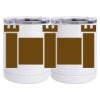 10 oz. White Stainless Steel Short Tumbler Thumbnail