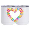 10 oz. White Stainless Steel Short Tumbler Thumbnail