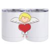 10 oz. White Stainless Steel Short Tumbler Thumbnail