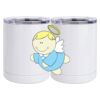 10 oz. White Stainless Steel Short Tumbler Thumbnail