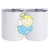 10 oz. White Stainless Steel Short Tumbler Thumbnail