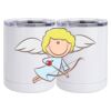 10 oz. White Stainless Steel Short Tumbler Thumbnail